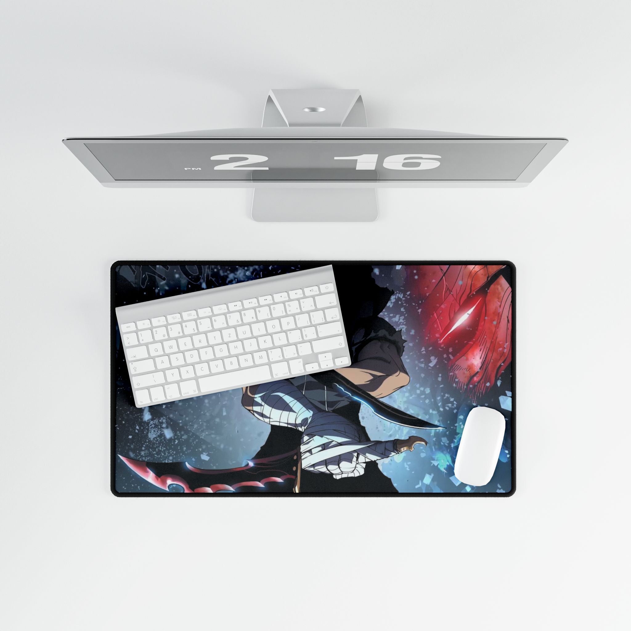 Solo Leveling Sung Jin-Woo Desk Mat | XL Anime Gaming Mouse Pad, Non-Slip