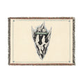Disco Skull Volition Woven Blanket | Gothic Dark Skull Throw