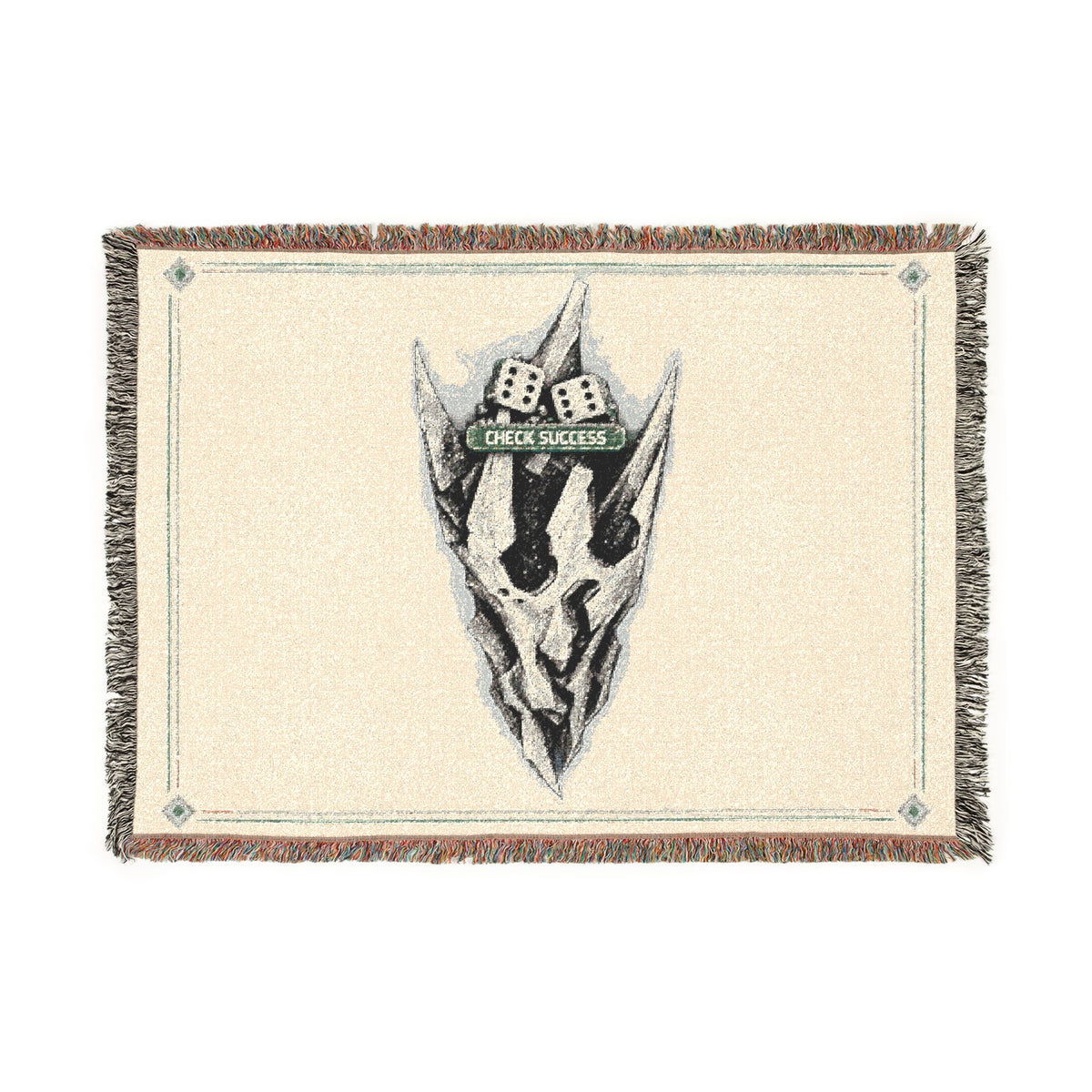 Disco Skull Volition Woven Blanket | Gothic Dark Skull Throw