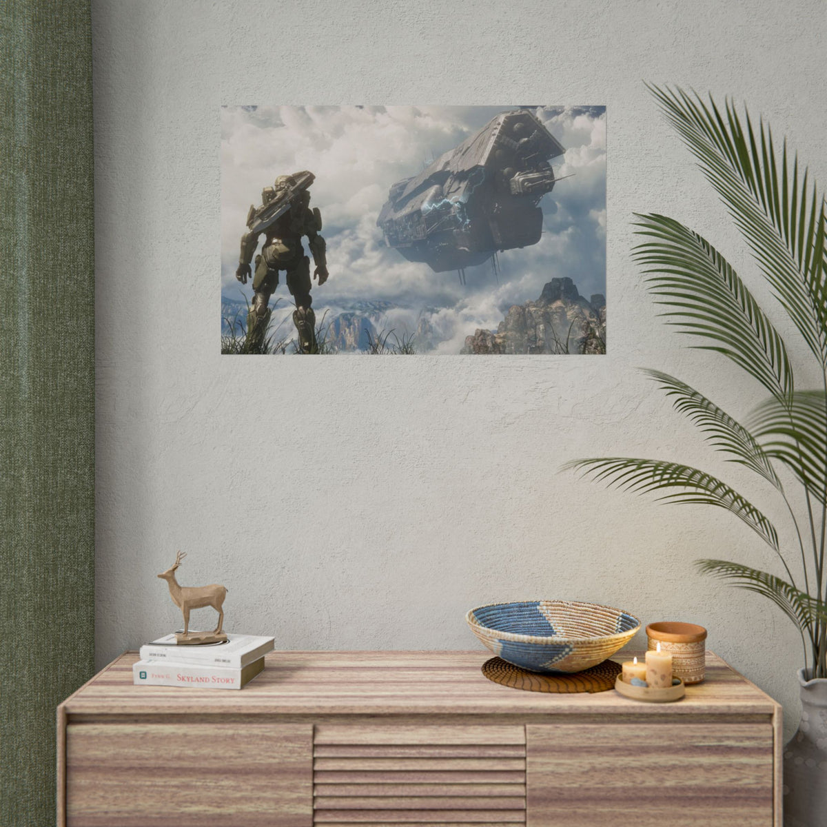 Halo Video Game Rolled Poster - Gamer Wall Decor, Artistic Print, Adventure Enthusiasts Gift, Office Artwork, Gaming Room Decoration