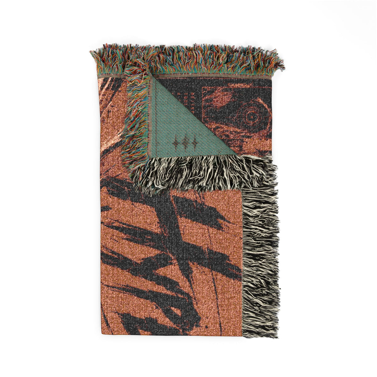 Deadlock Bepop Hyper Beam Woven Blanket, 100% Cotton Throw with Fringe, Vintage Gaming Decor, Gamer Gift