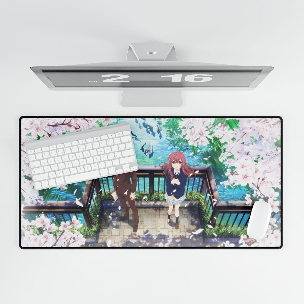 A Silent Voice Shouya & Shouko Desk Mat | XL Anime Gaming Mouse Pad, Non-Slip
