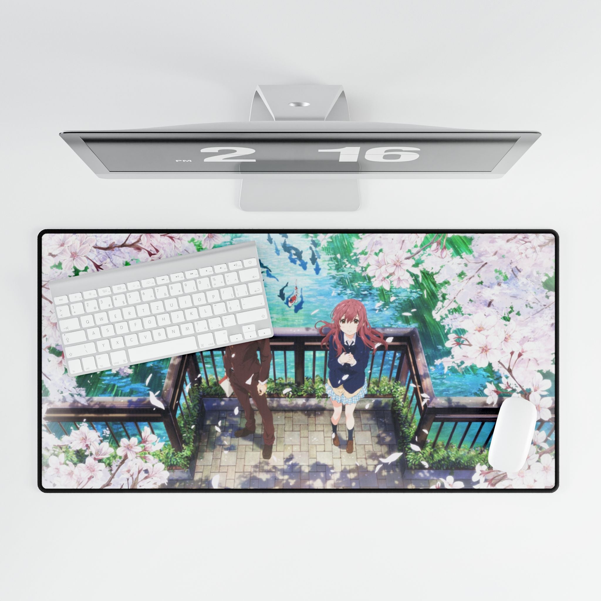 A Silent Voice Shouya & Shouko Desk Mat | XL Anime Gaming Mouse Pad, Non-Slip