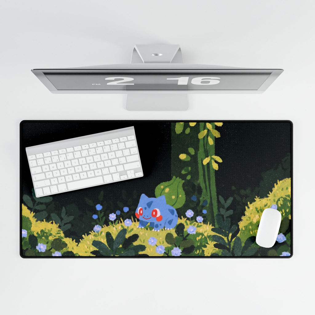 Animal in Flower Meadow Desk Mat | Gaming Mouse Pad