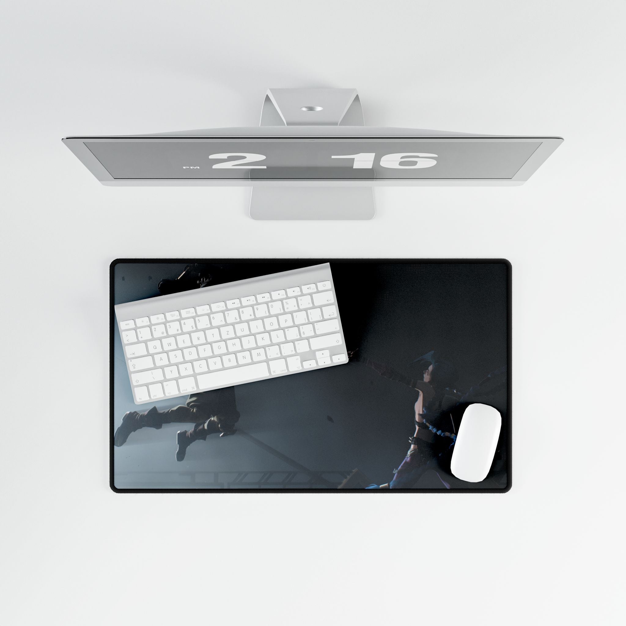 Ekko vs Jinx Arcane Desk Mat | XL Gaming Mouse Pad, Scratch Resistant