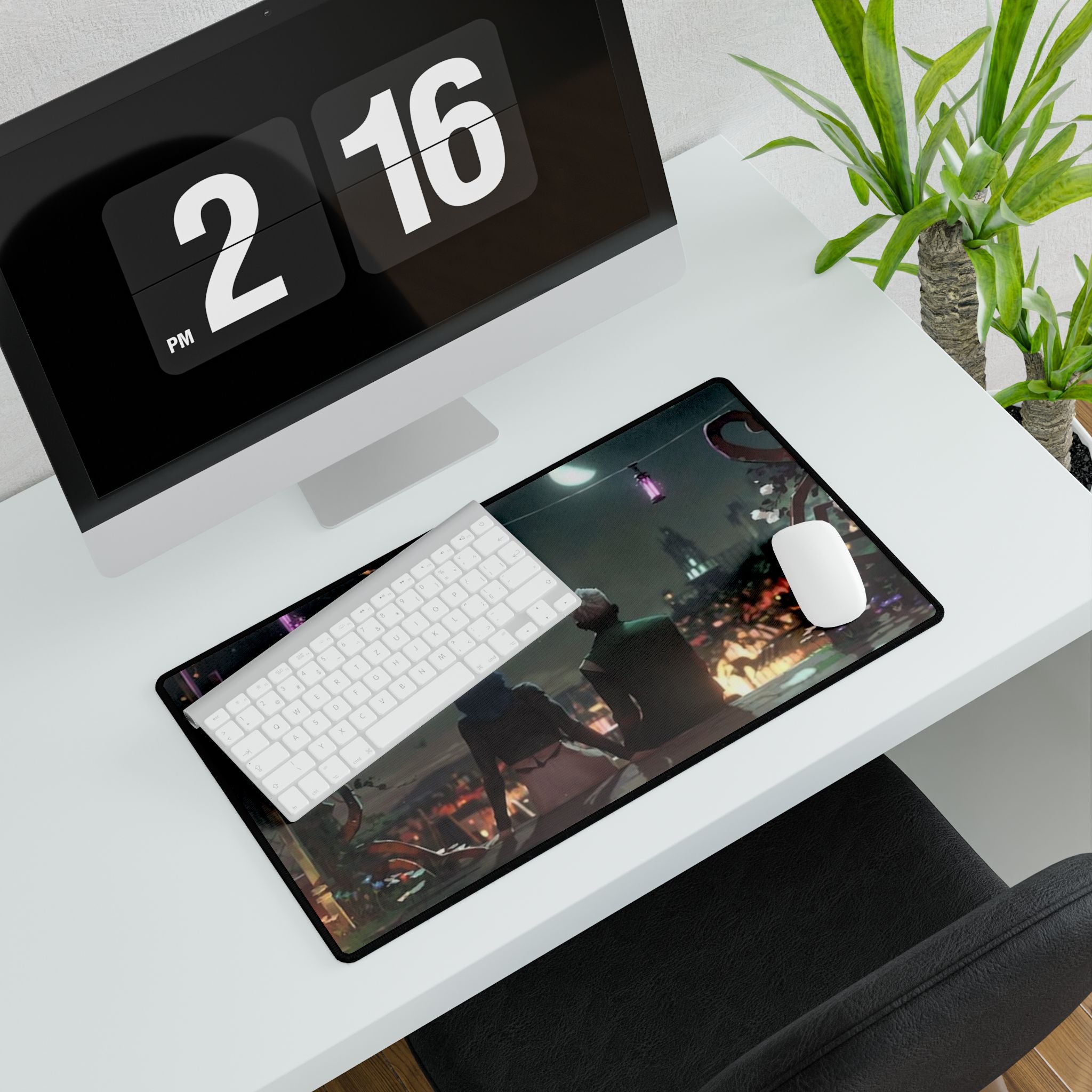 League of Legends Arcane Jinx & Ekko Desk Mat | XL Gaming Mouse Pad, 3 Sizes