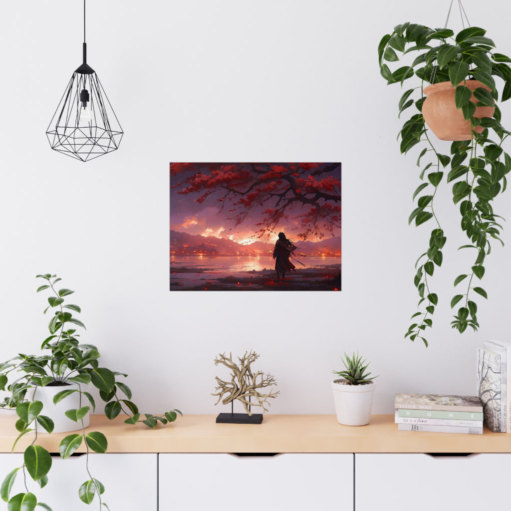 Reflections of a Fiery Sunset | Fine Art Matte & Photo Paper Wall Print