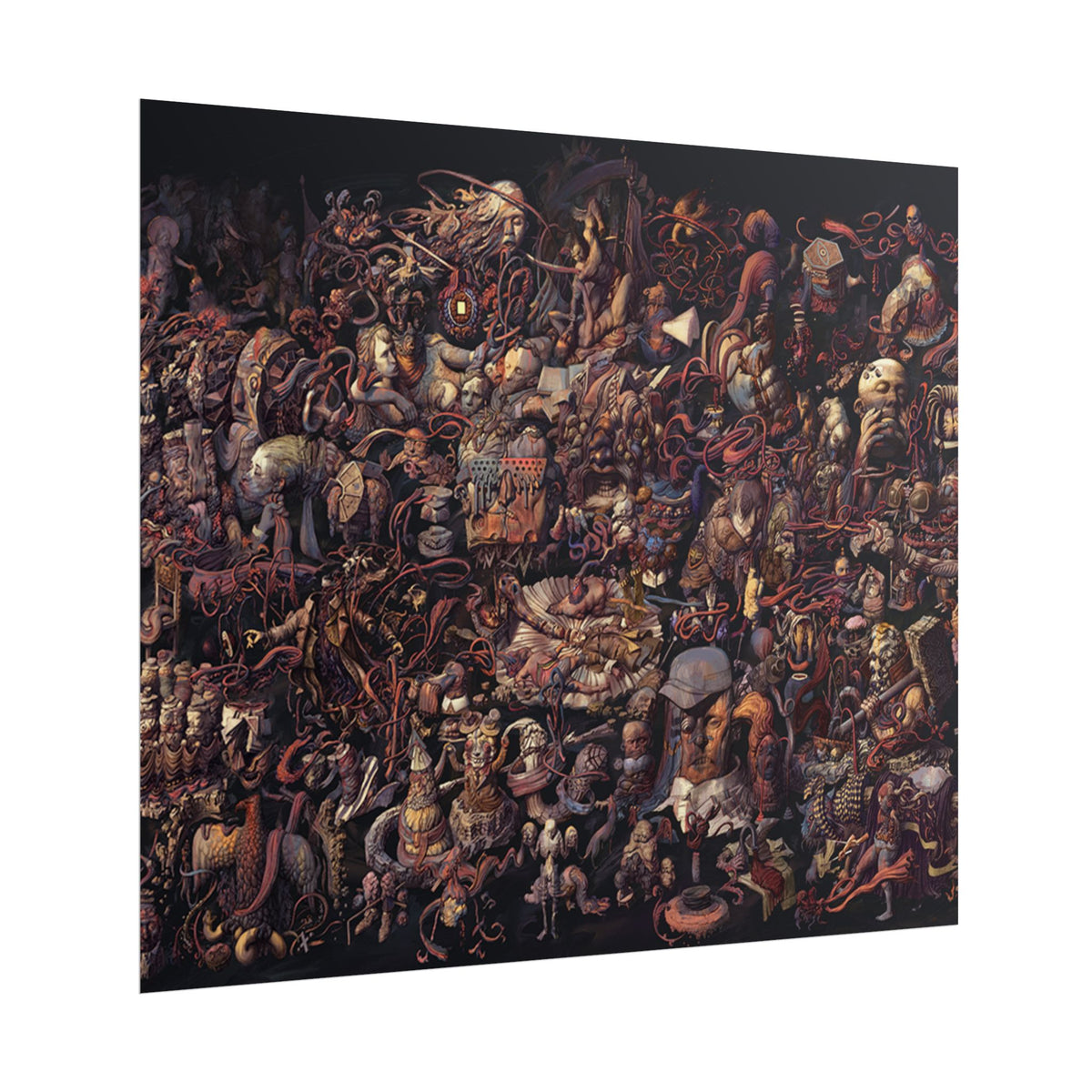Thought Cabinet Poster, Disco Elysium Inspired Wall Art, Dark Surreal Collage Print, Detective RPG Decor, Rolled Fine Art Poster