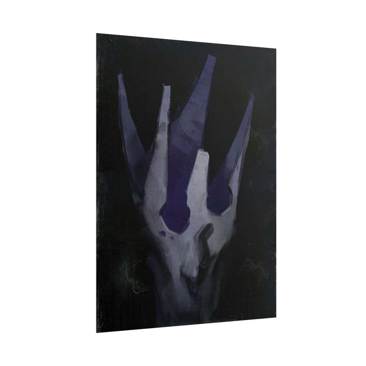 Disco Elysium Volition Poster, Moody Gaming Wall Art, Dark Indigo Giclée Print, Rolled Poster