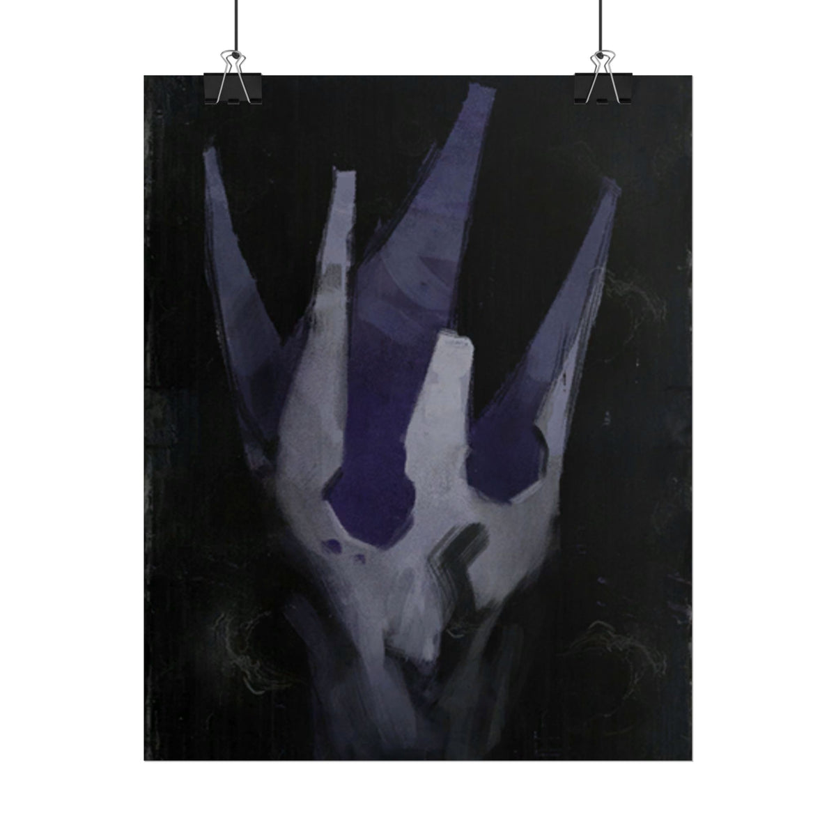 Disco Elysium Volition Poster, Moody Gaming Wall Art, Dark Indigo Giclée Print, Rolled Poster