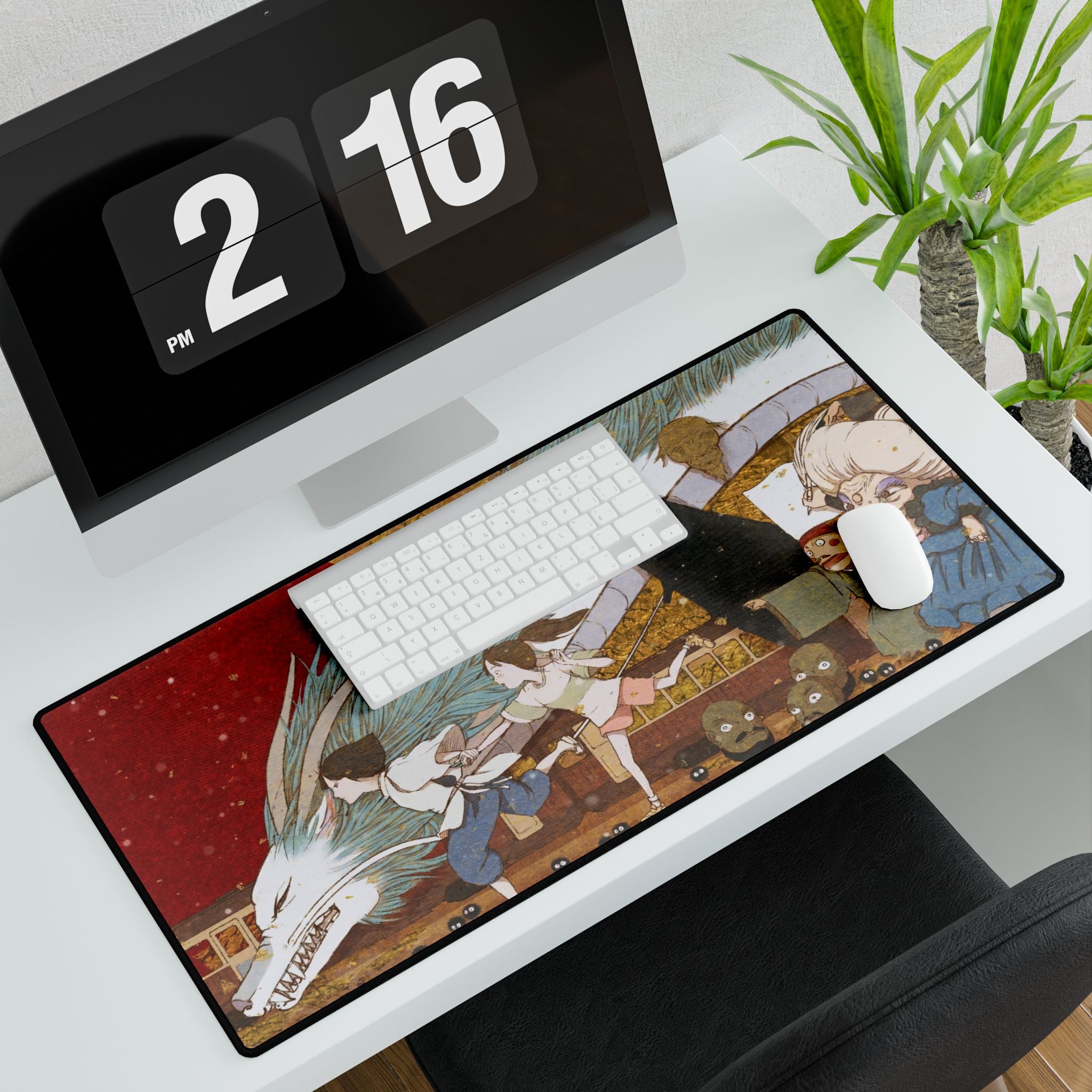 Spirited Away Anime Desk Mat | XL Gaming Mouse Pad, Studio Ghibli Home Office Decor