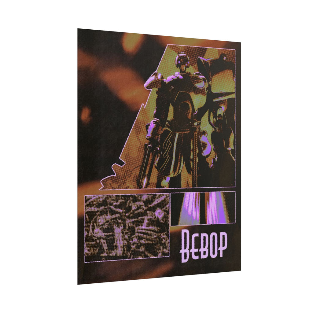 Bebop Deadlock Robot Poster Rolled Posters | Cyberpunk Mech Art, Neon Collage