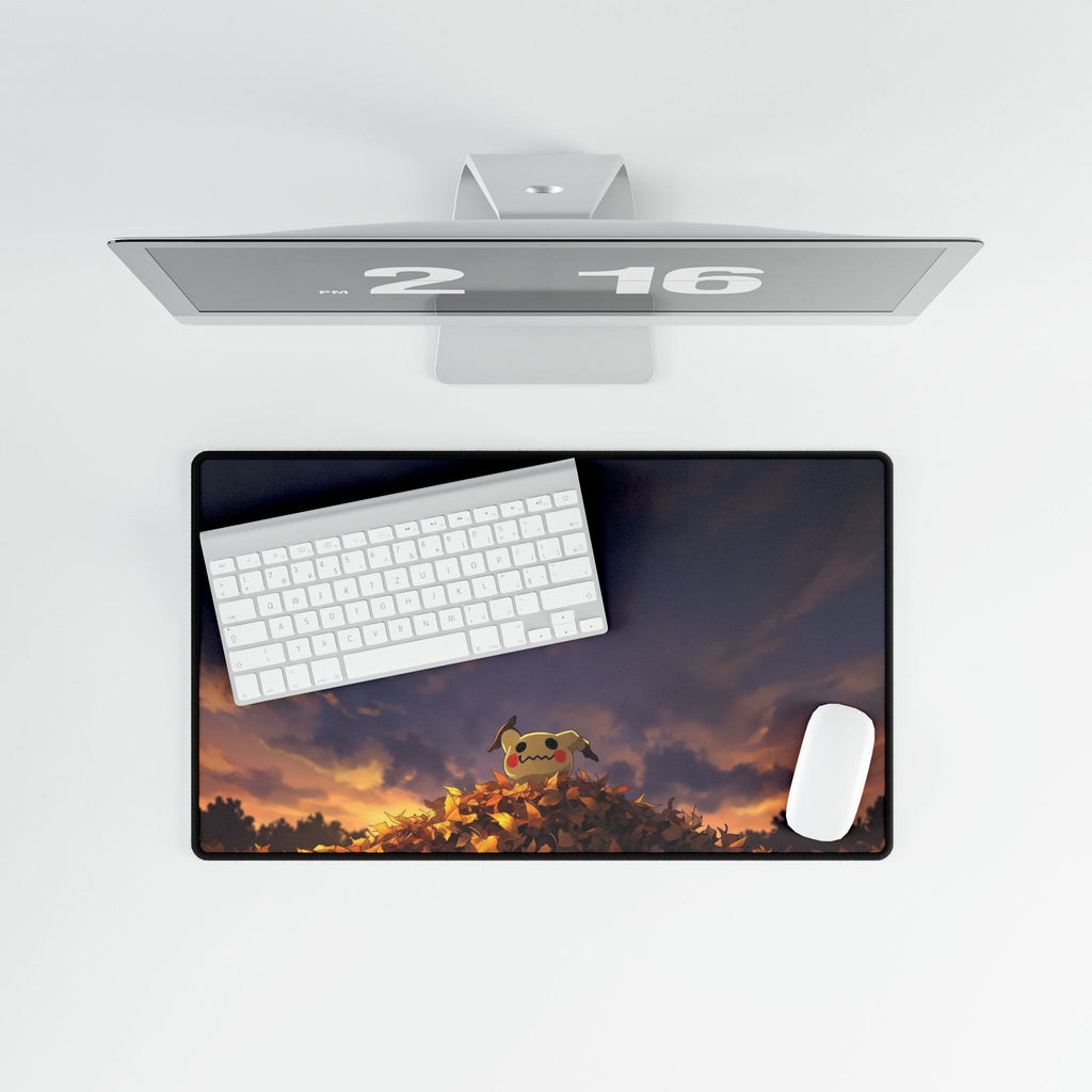 Sunset PeekAtYou Illustration Desk Mat | Anime Gaming Mousepad