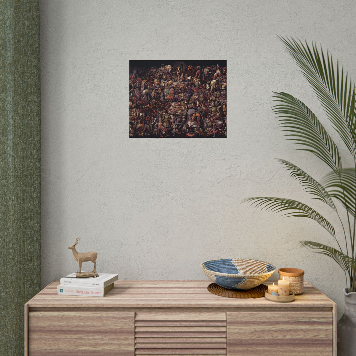 Thought Cabinet Poster, Disco Elysium Inspired Wall Art, Dark Surreal Collage Print, Detective RPG Decor, Rolled Fine Art Poster