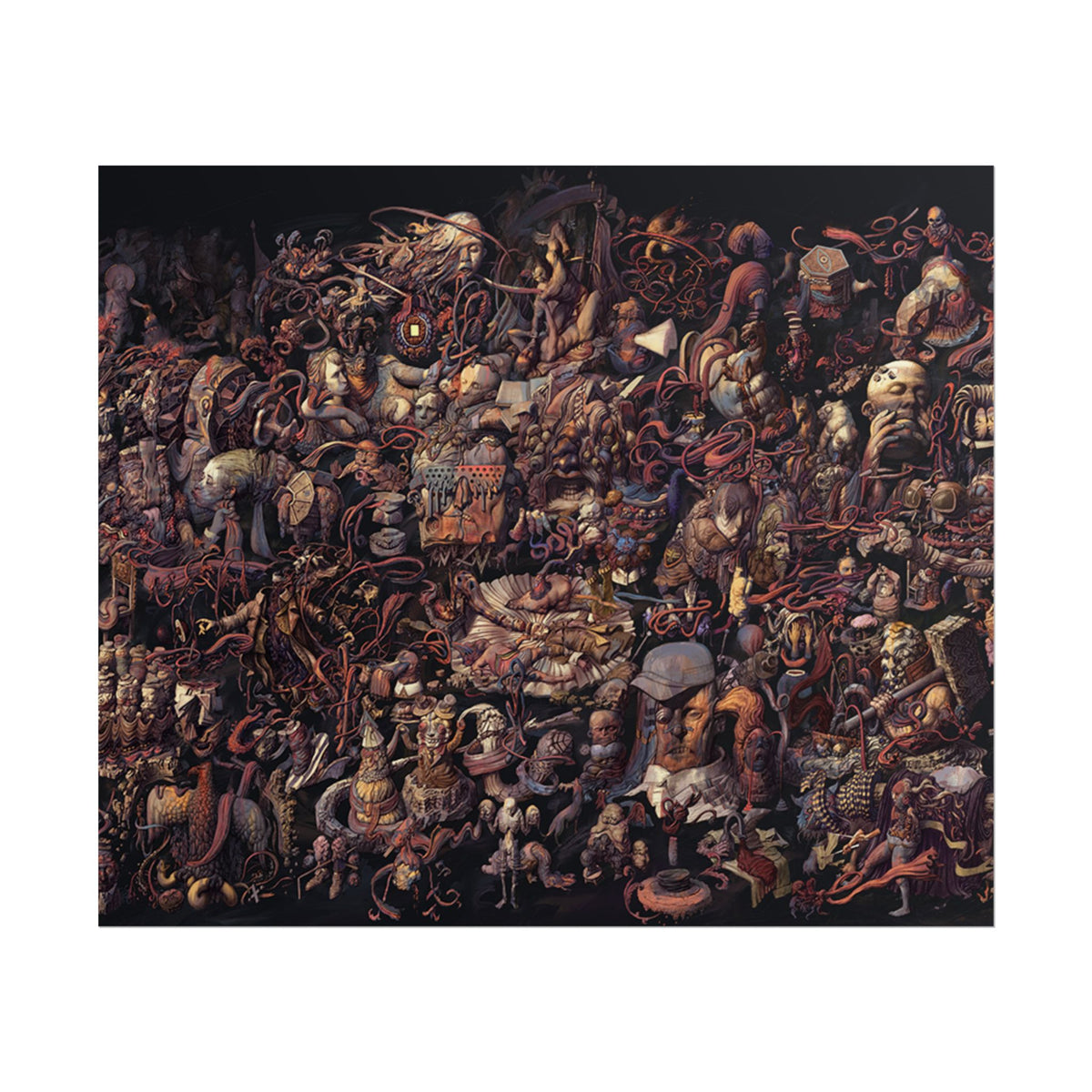 Thought Cabinet Poster, Disco Elysium Inspired Wall Art, Dark Surreal Collage Print, Detective RPG Decor, Rolled Fine Art Poster