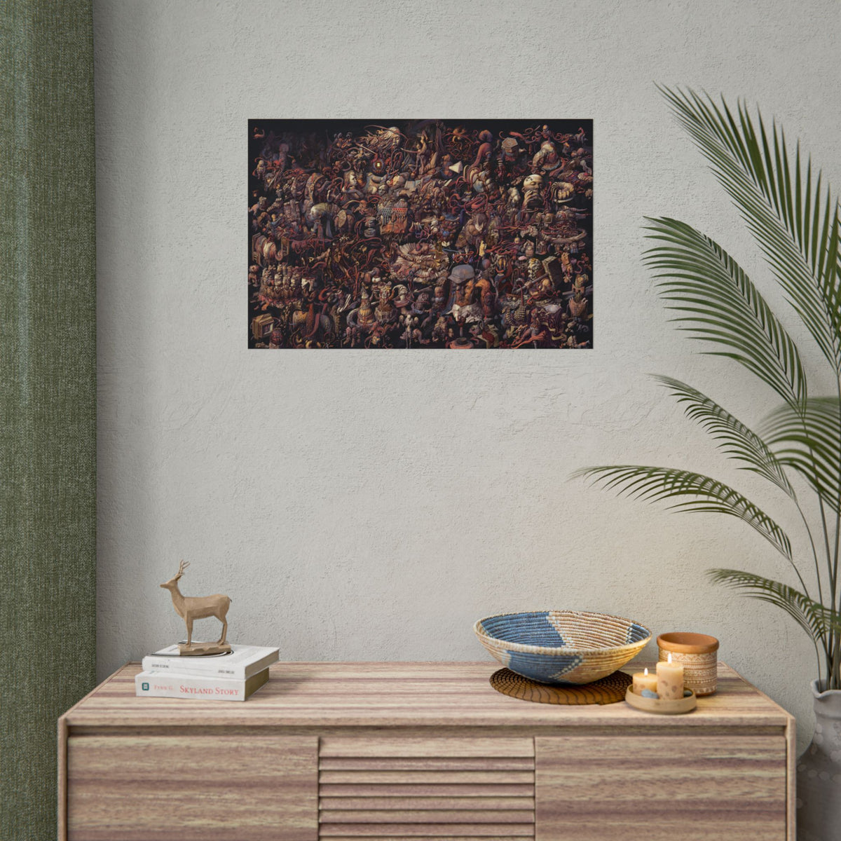Thought Cabinet Poster, Disco Elysium Inspired Wall Art, Dark Surreal Collage Print, Detective RPG Decor, Rolled Fine Art Poster