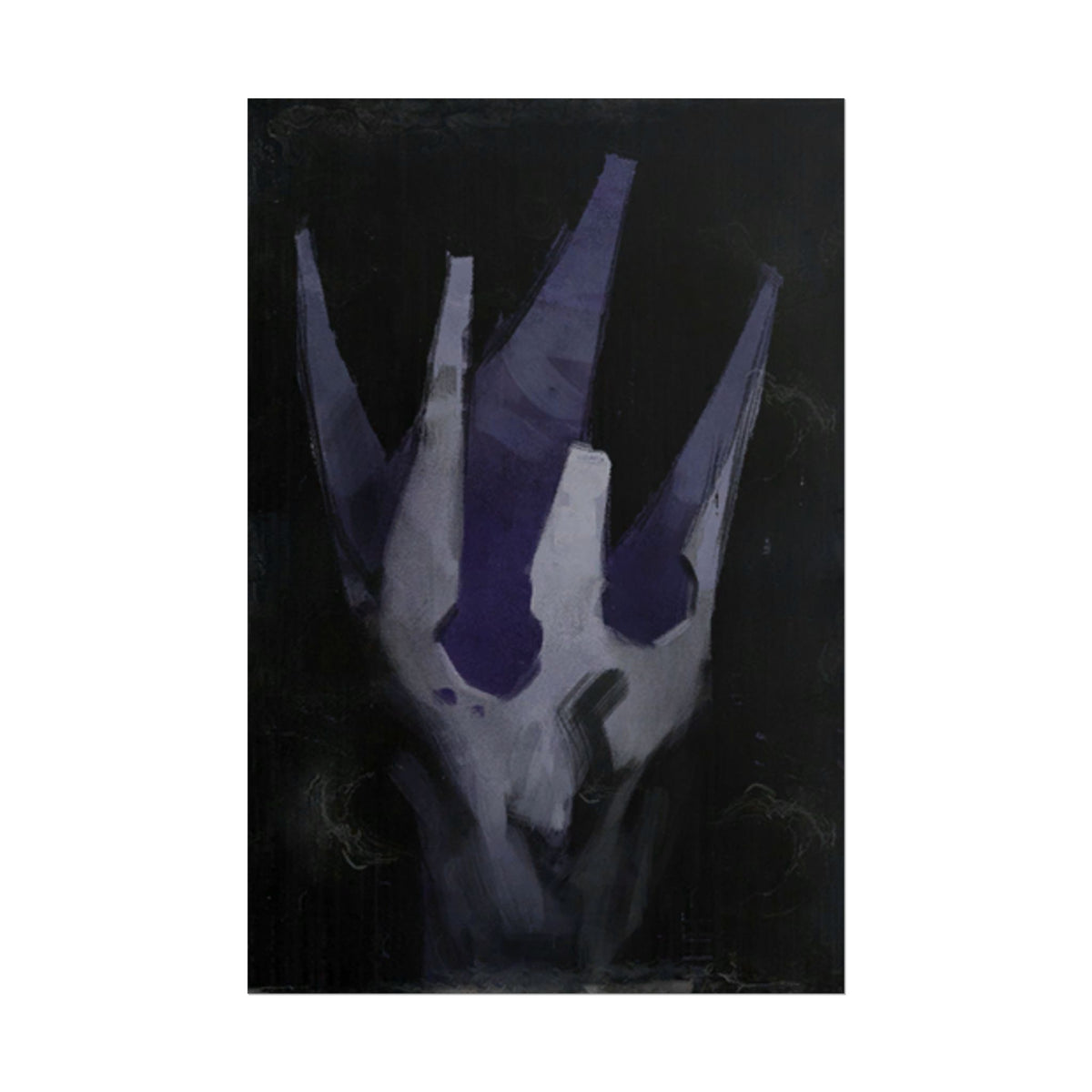 Disco Elysium Volition Poster, Moody Gaming Wall Art, Dark Indigo Giclée Print, Rolled Poster