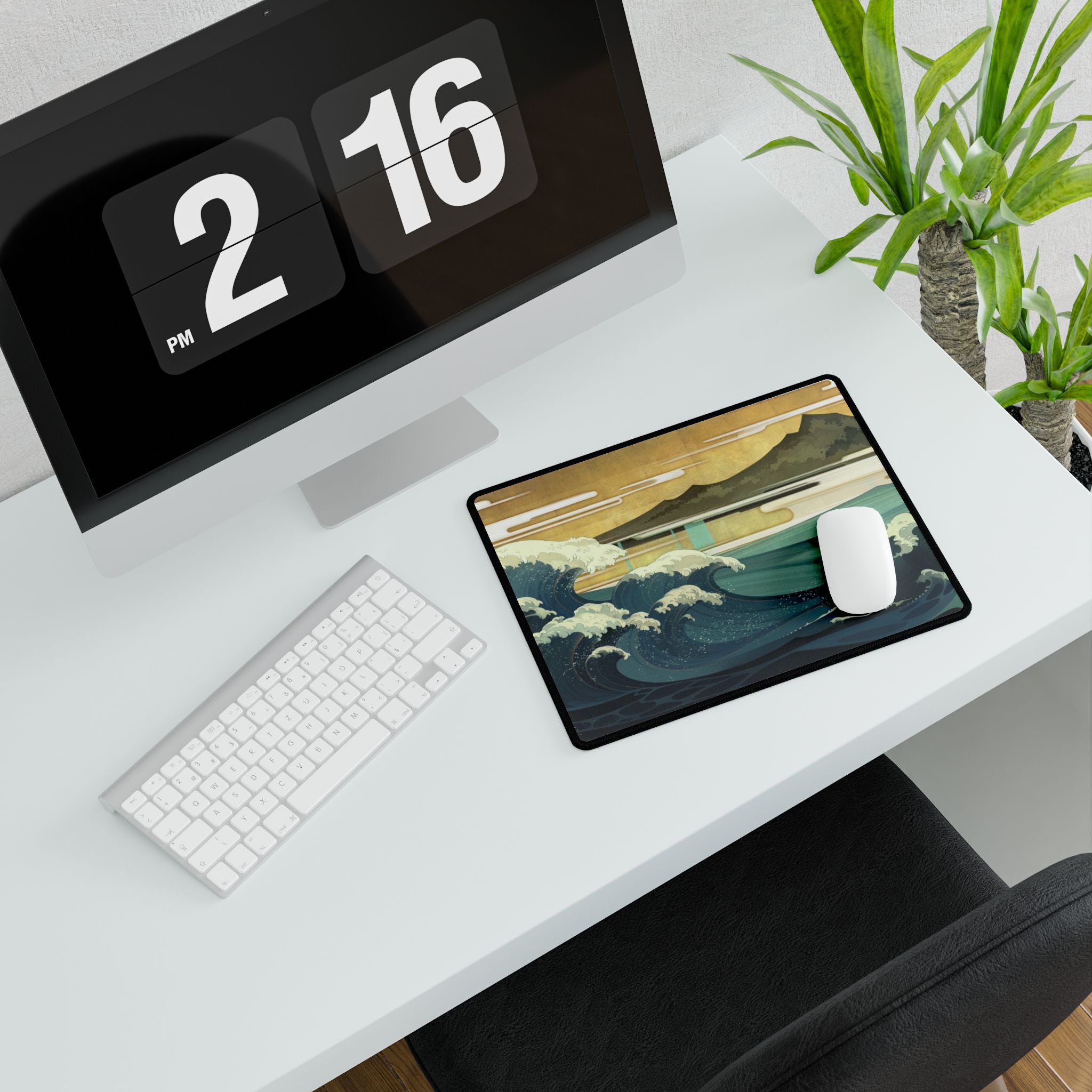 Under the Wave off Kanagawa Desk Mat | XL Non-Slip Gaming & Office Mouse Pad