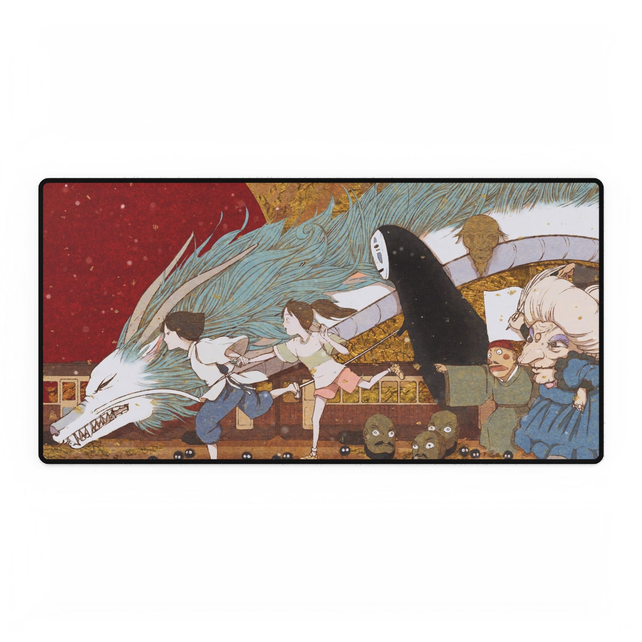 Spirited Away Anime Desk Mat | XL Gaming Mouse Pad, Studio Ghibli Home Office Decor
