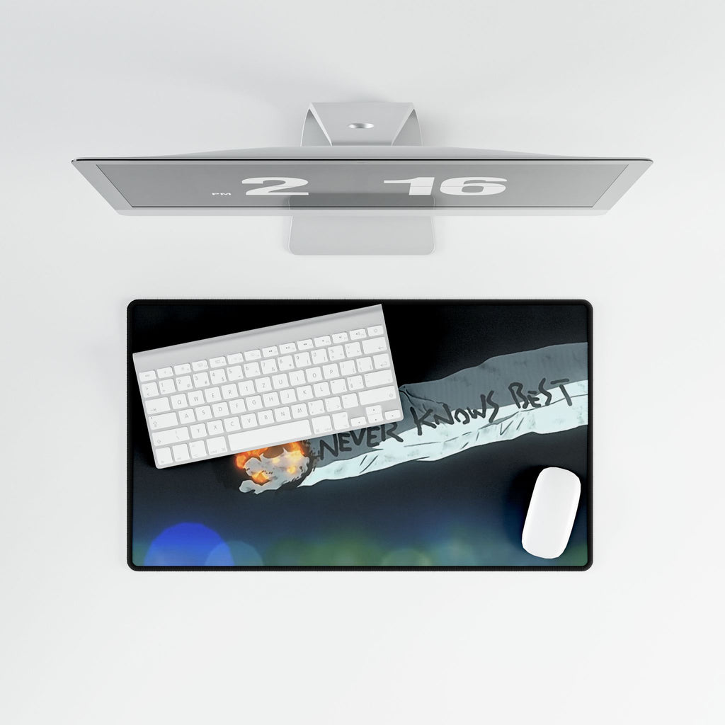 Never Knows Best cigarette FLCL Anime art Desk Mat | anime aesthetic gaming mousepad