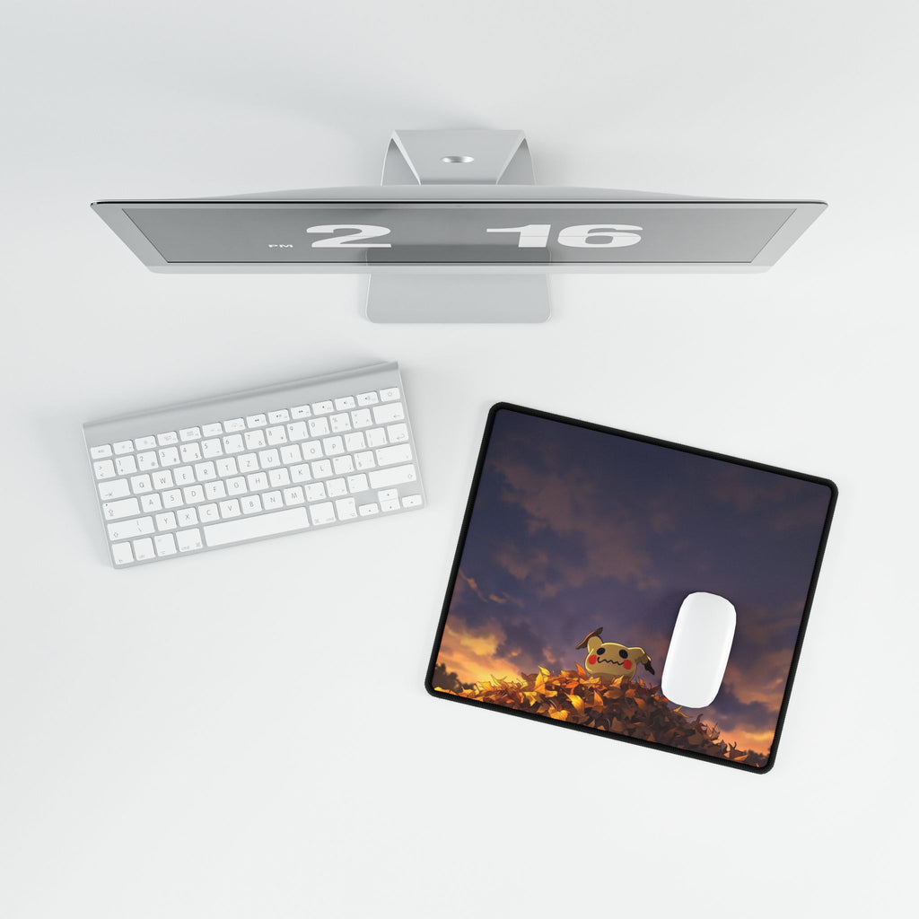 Sunset PeekAtYou Illustration Desk Mat | Anime Gaming Mousepad