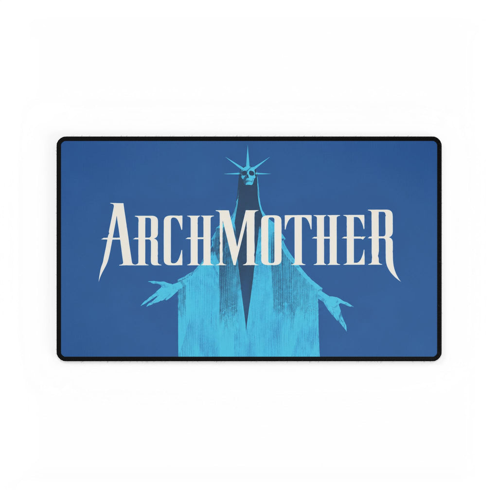 Deadlock Archmother Desk Mat, Blue Gothic Fantasy Mouse Pad, Non-Slip Gaming Desk Pad, Stitched Edges, 3 Sizes