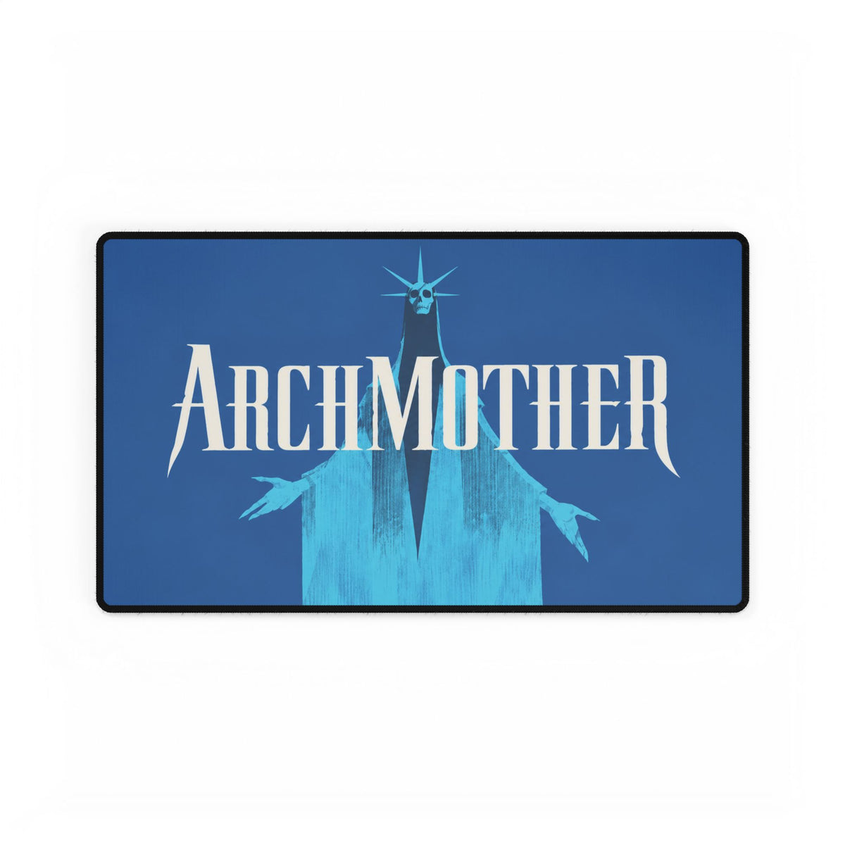 Deadlock Archmother Desk Mat, Blue Gothic Fantasy Mouse Pad, Non-Slip Gaming Desk Pad, Stitched Edges, 3 Sizes