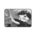 Gojo Satoru Manga Desk Mat, JJK Blindfolded Anime Hero Mousepad, Monochrome Gaming Mouse Pad, Dark Aesthetic XL Desk Pad, Gamer Gift