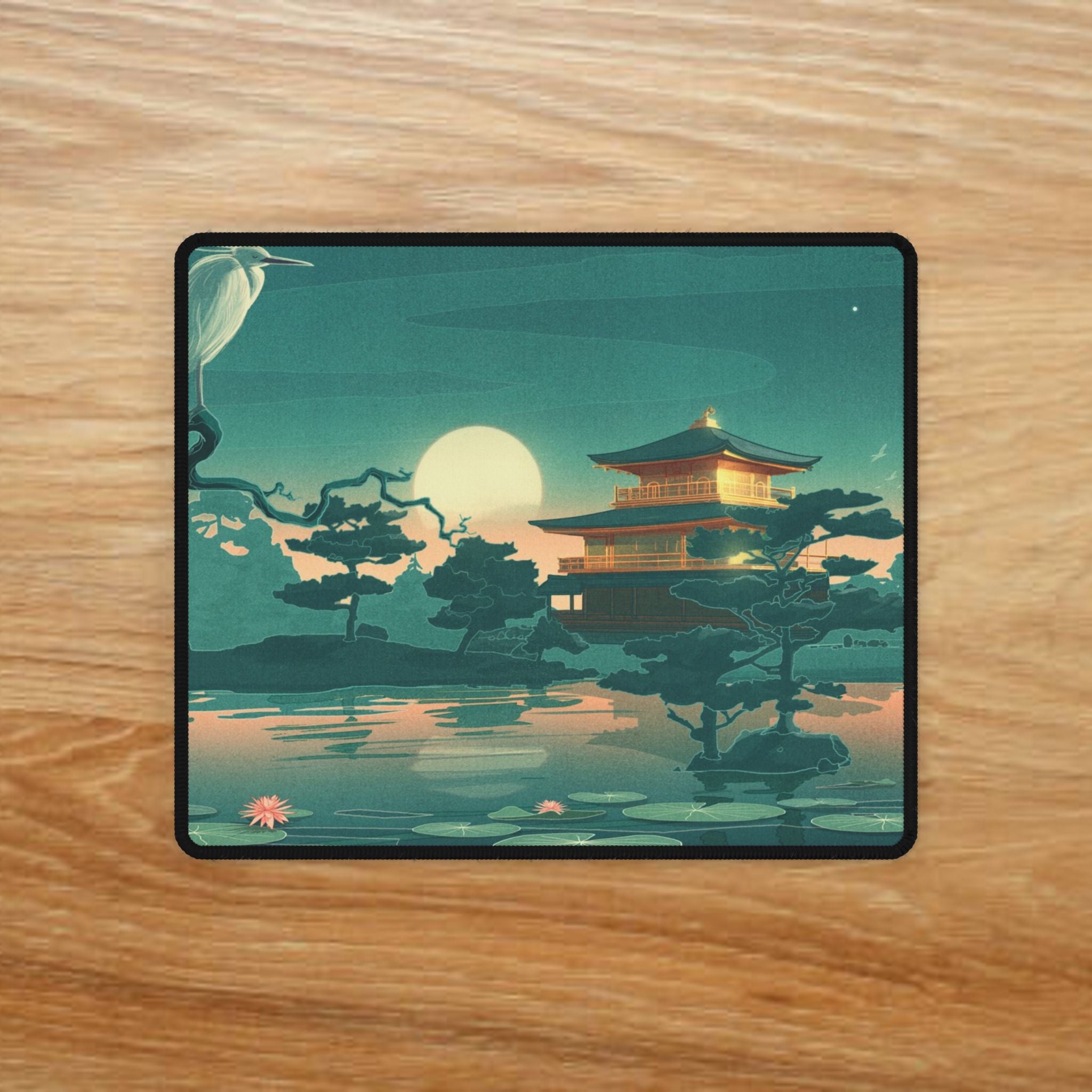 Japanese Landscape Desk Mat | Non-Slip Gaming & Office Mouse Pad, Minimalist