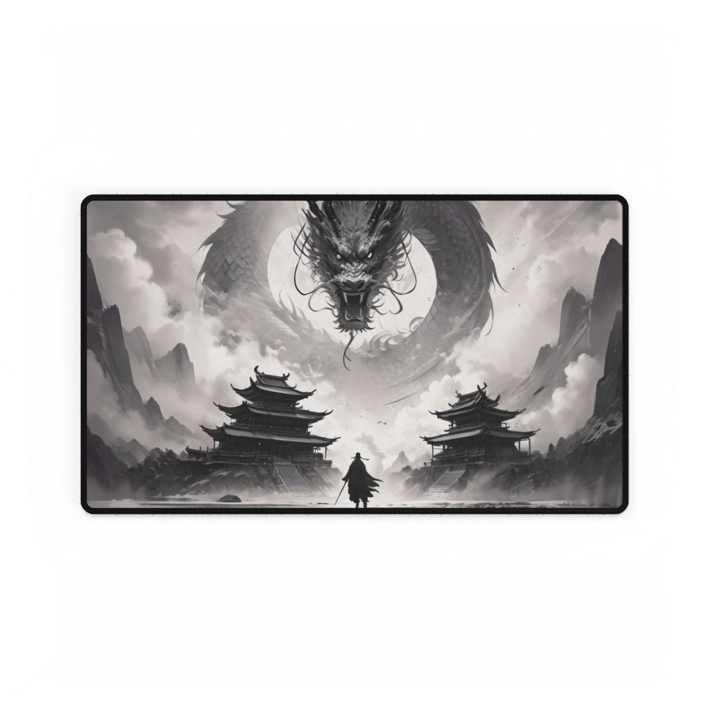 Chinese Dragon Desk Mat | XL Non-Slip Gaming & Office Mouse Pad, Landscape Art