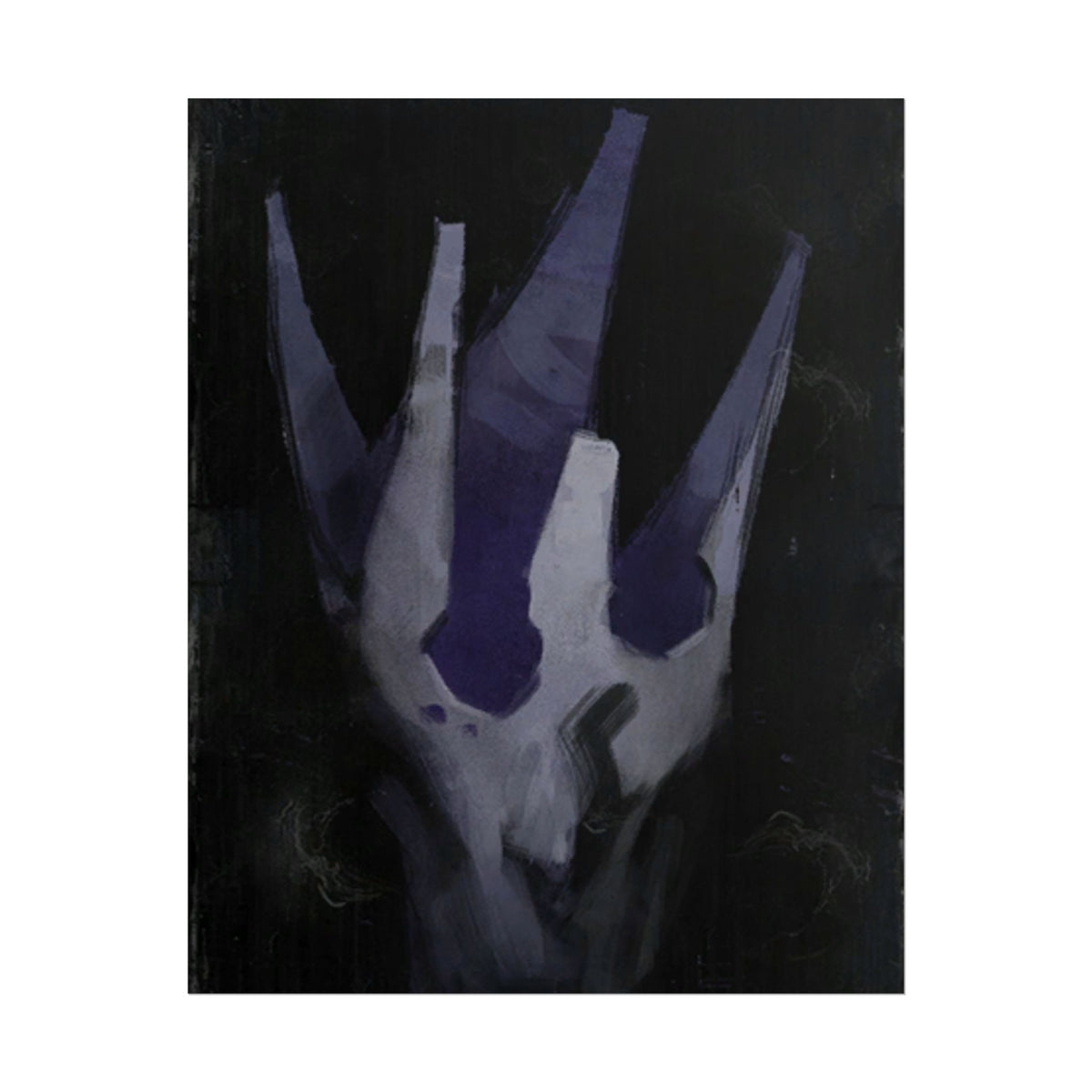 Disco Elysium Volition Poster, Moody Gaming Wall Art, Dark Indigo Giclée Print, Rolled Poster