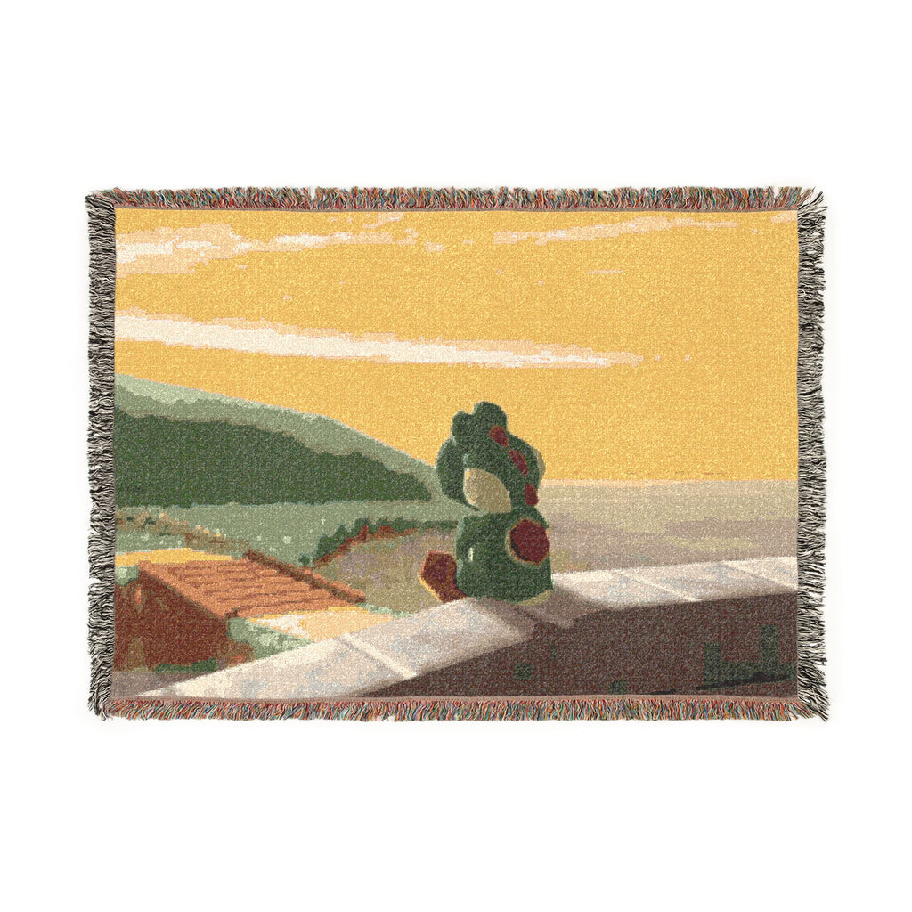 Yosh-i Coastal Sunset Scene Woven Blanket | Scenic Throw