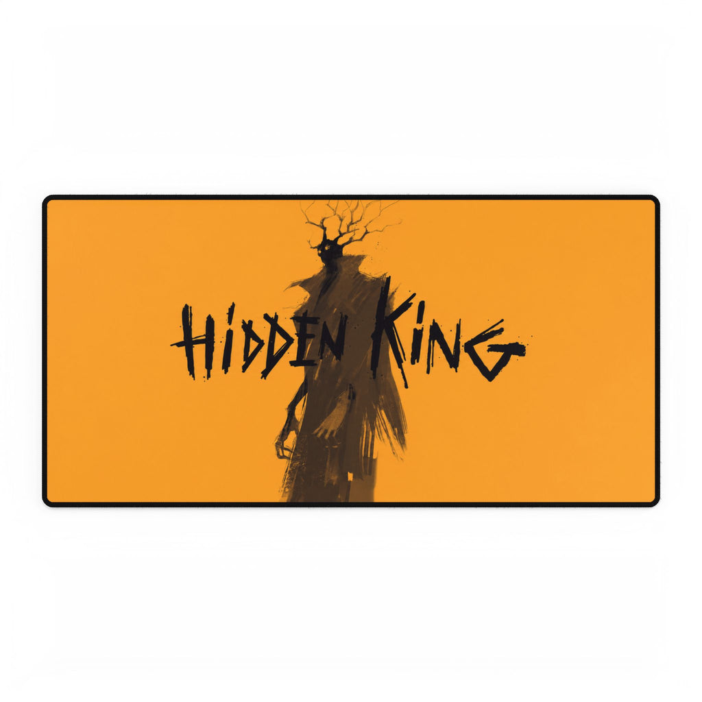 Deadlock Hidden King silhouette Desk Mat | orange gaming mouse pad