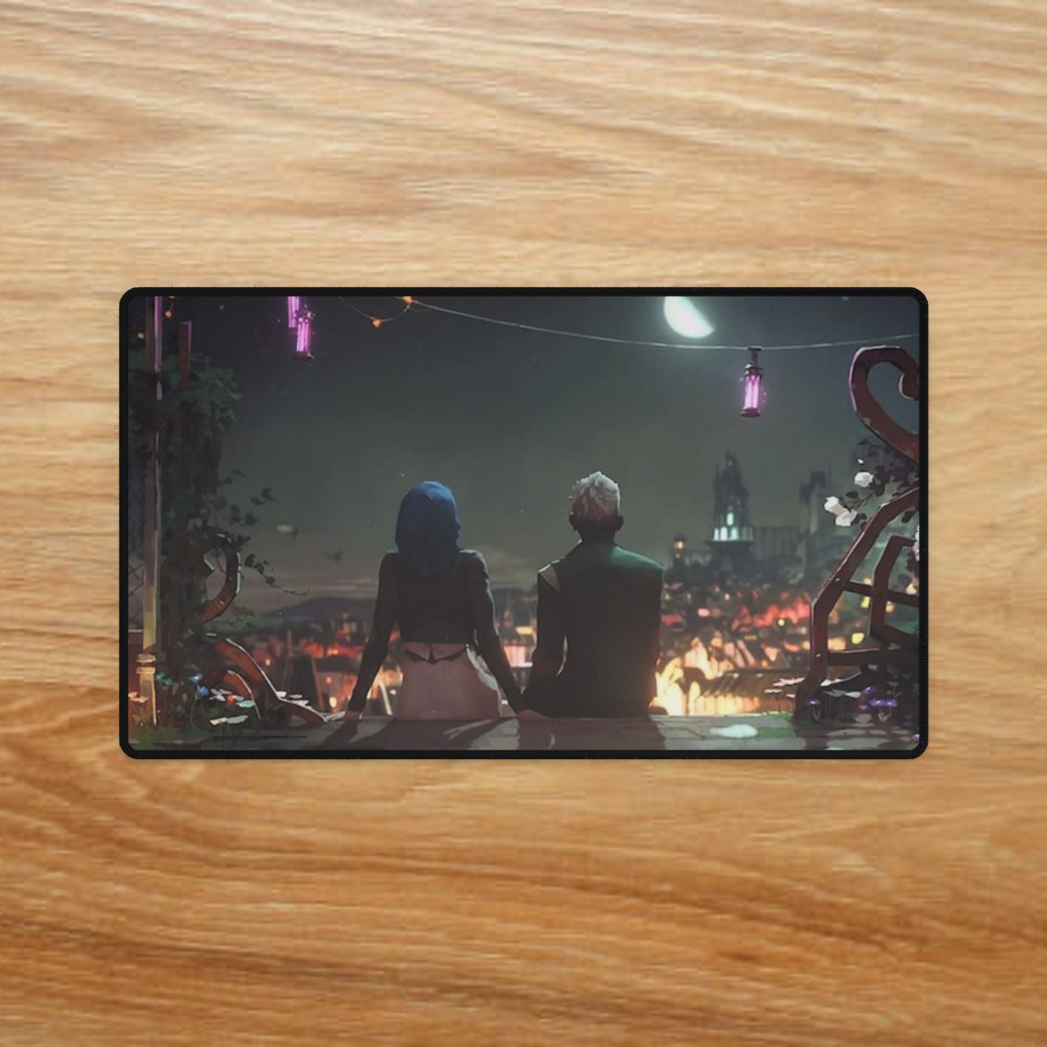 League of Legends Arcane Jinx & Ekko Desk Mat | XL Gaming Mouse Pad, 3 Sizes