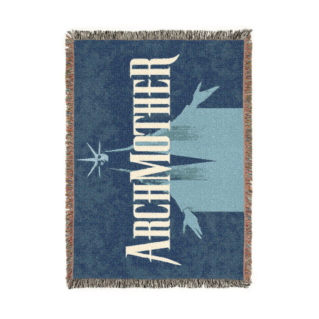 Deadlock Archmother Woven Blanket, 100% Cotton Throw with Fringe, Gothic Gaming Decor, Gamer Gift