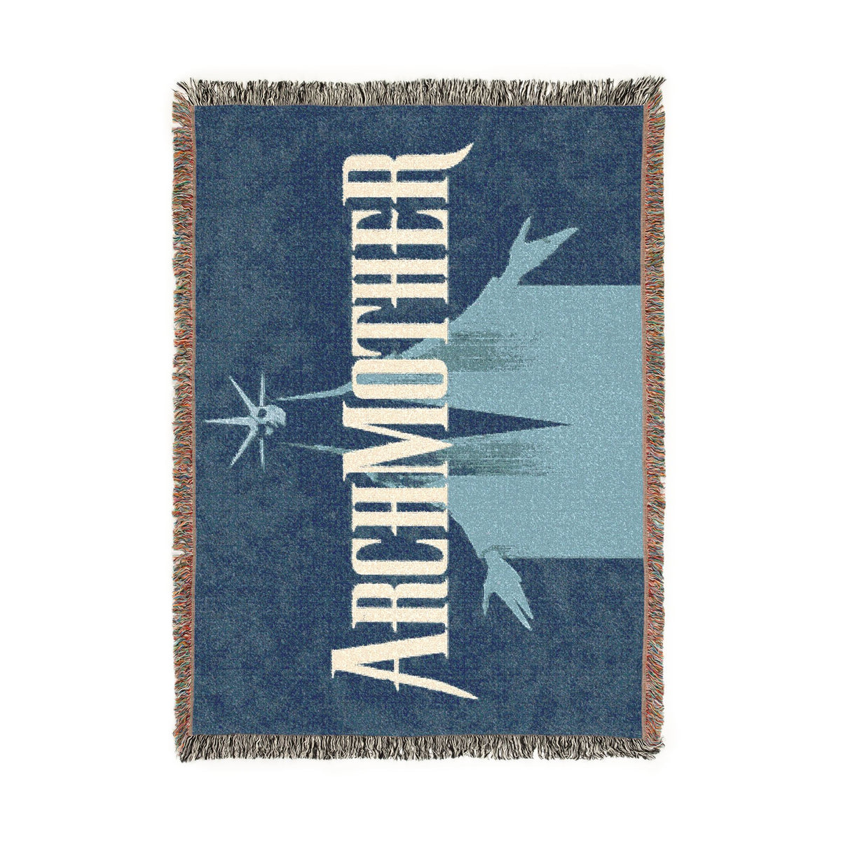 Deadlock Archmother Woven Blanket, 100% Cotton Throw with Fringe, Gothic Gaming Decor, Gamer Gift
