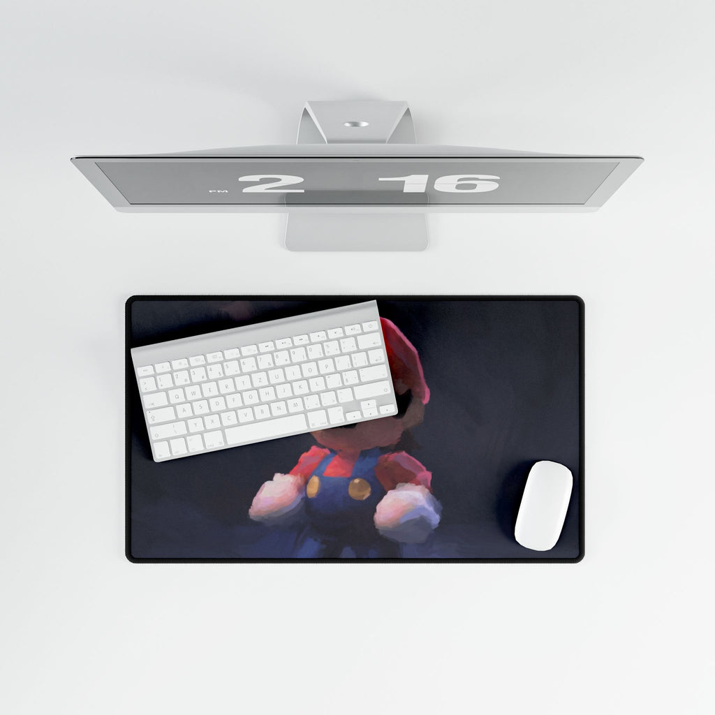 Plush Mario Character Desk Mat | Gaming Mouse Pad