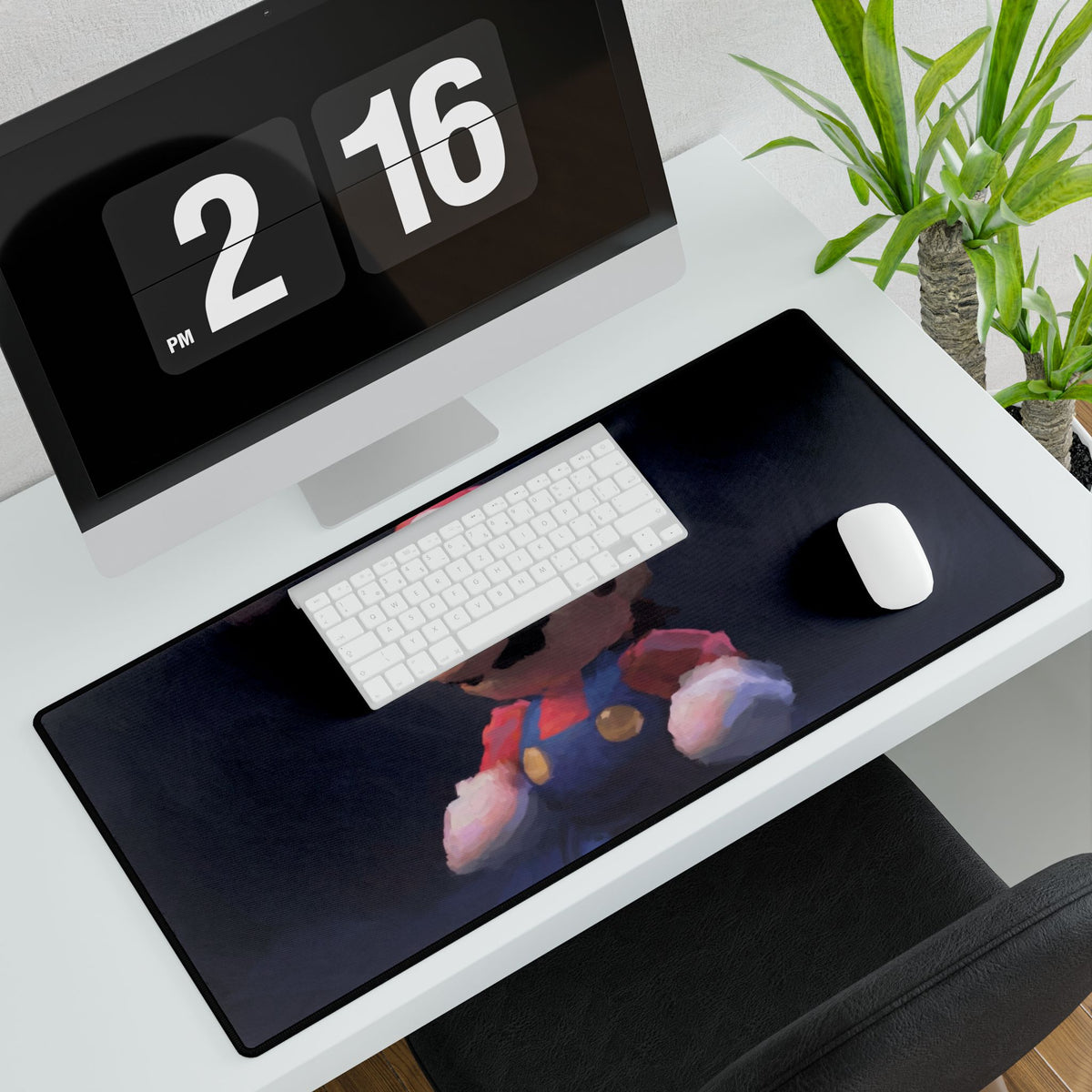 Plush Mario Character Desk Mat | Gaming Mouse Pad