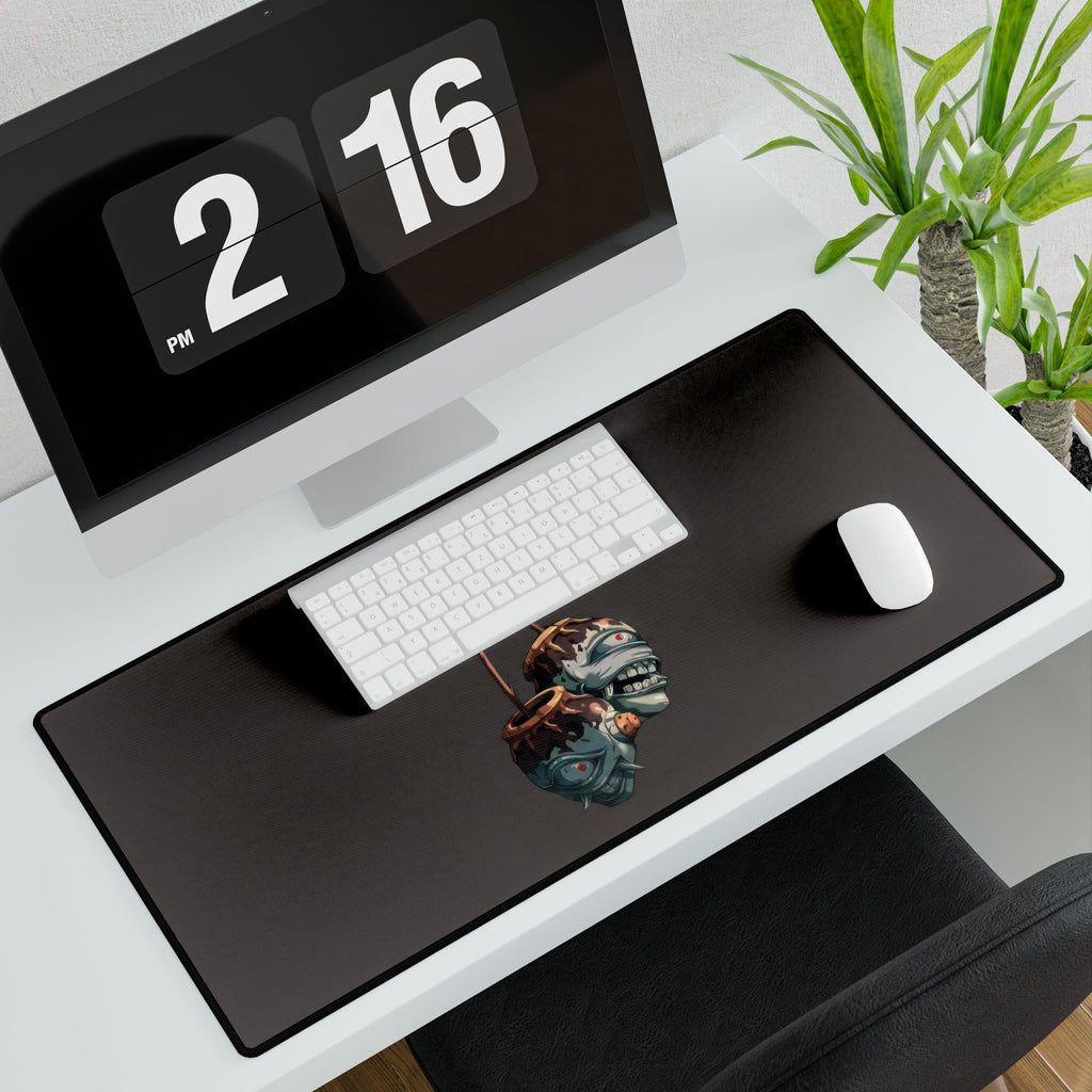 Wilted JJK Blue Roses Desk Mat | Dark Botanical Mousepad