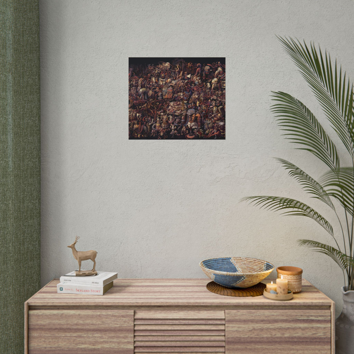 Thought Cabinet Poster, Disco Elysium Inspired Wall Art, Dark Surreal Collage Print, Detective RPG Decor, Rolled Fine Art Poster