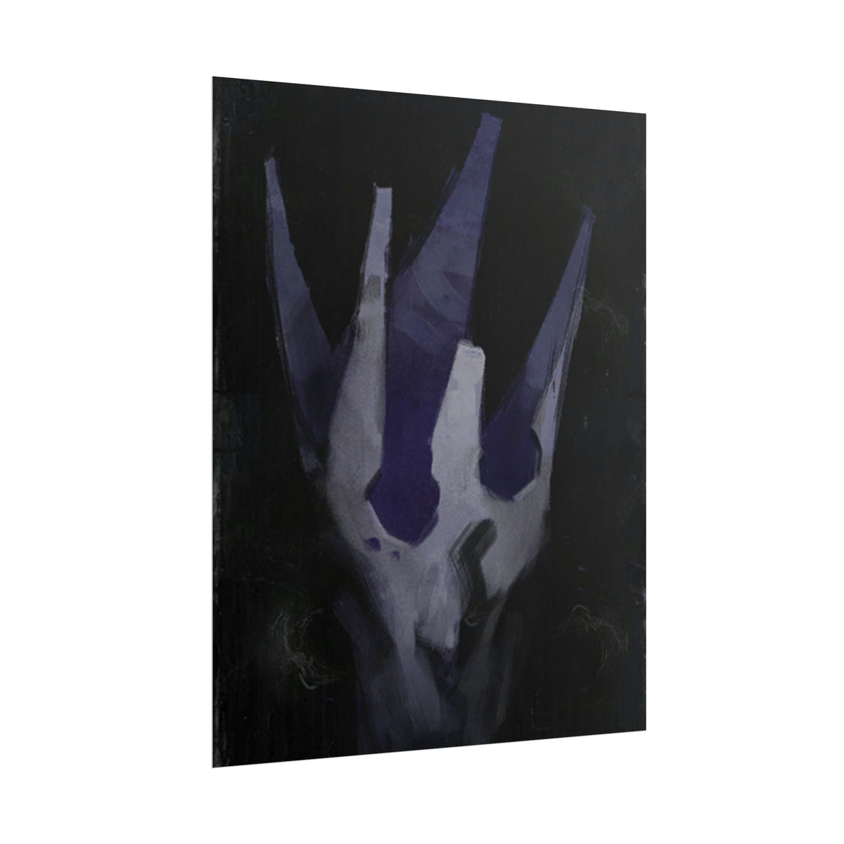 Disco Elysium Volition Poster, Moody Gaming Wall Art, Dark Indigo Giclée Print, Rolled Poster