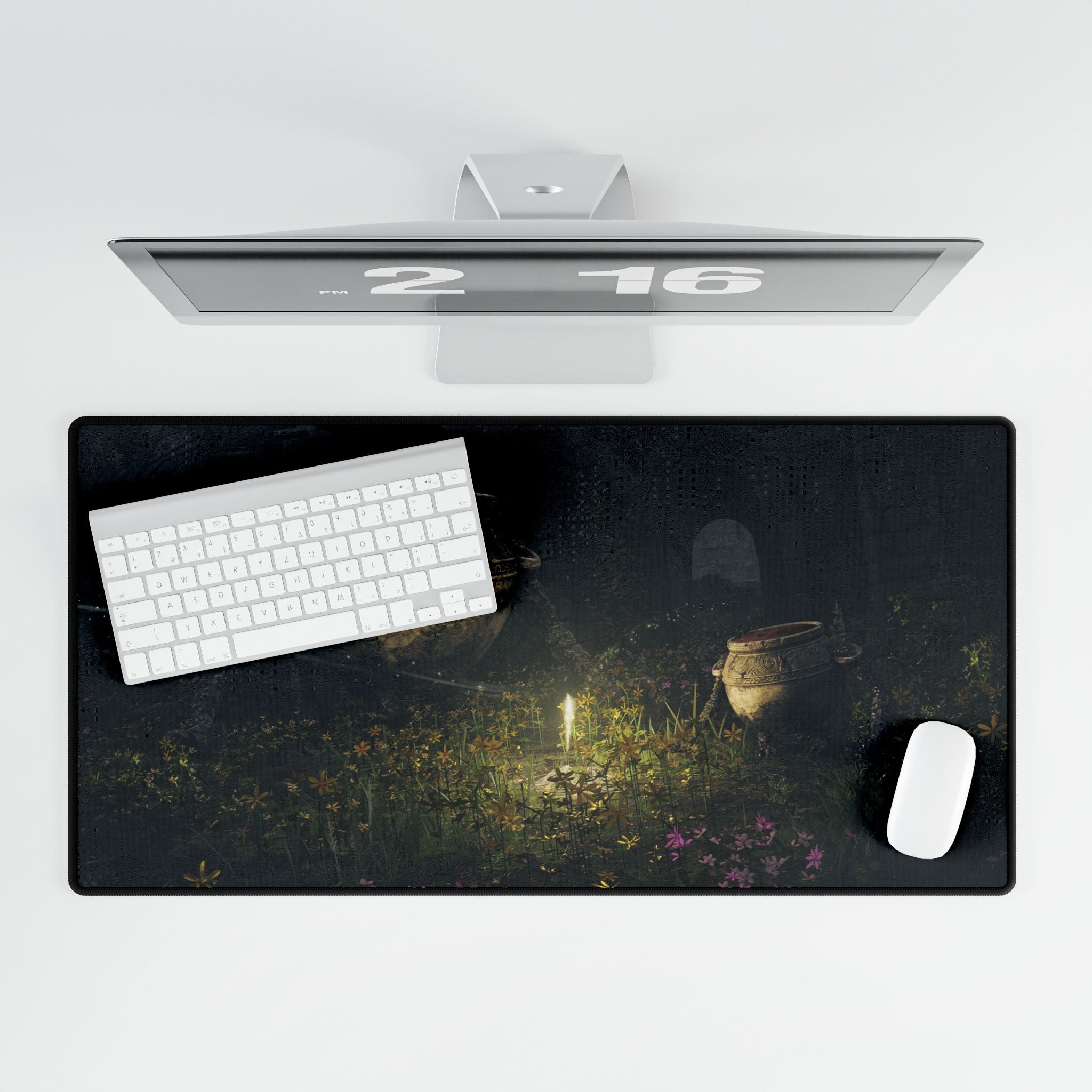 Elden Ring Pot Family Garden Desk Mat | Nature-Inspired Gaming Mouse Pad