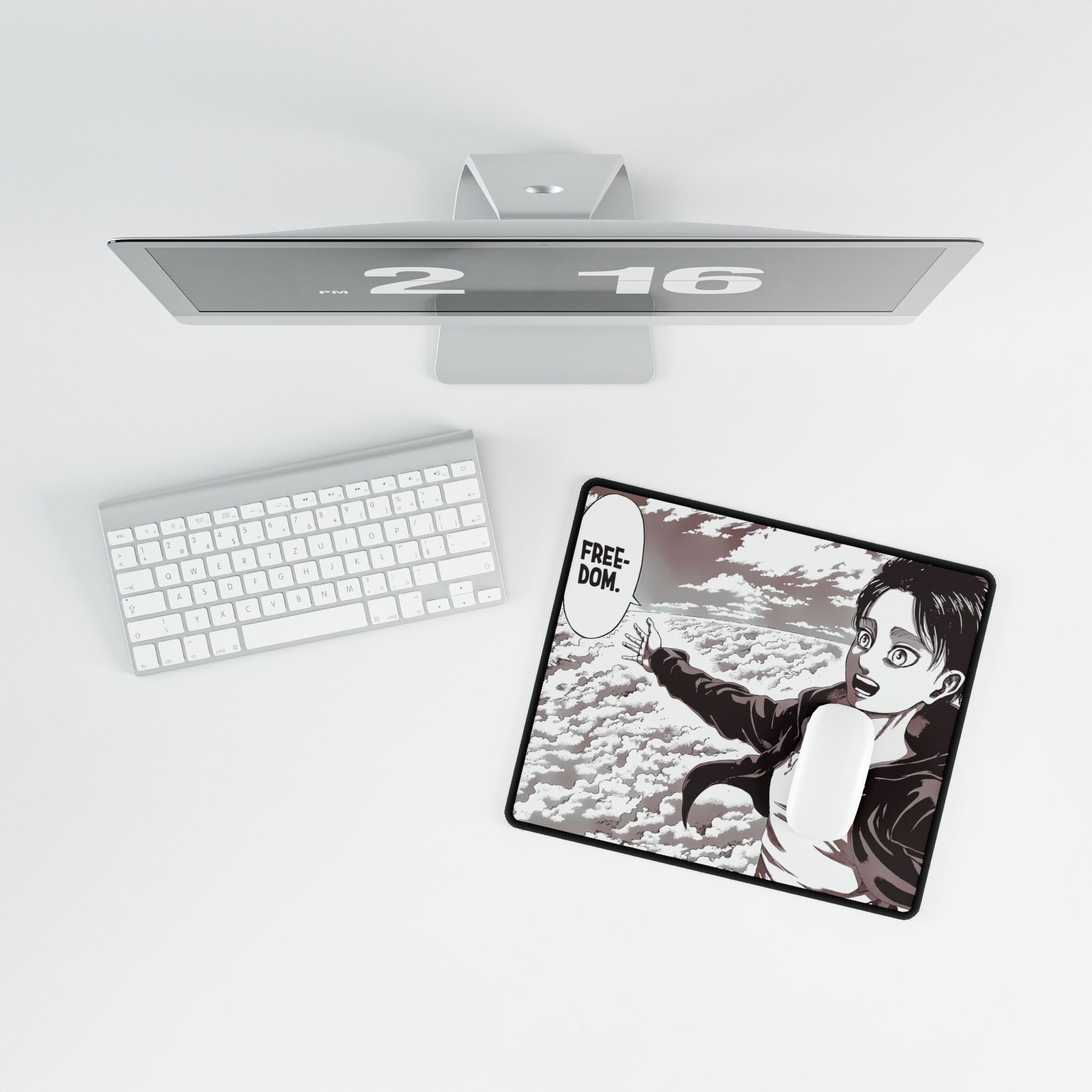 Attack on Titan Eren Yeager Desk Mat | XL Anime Gaming Mouse Pad