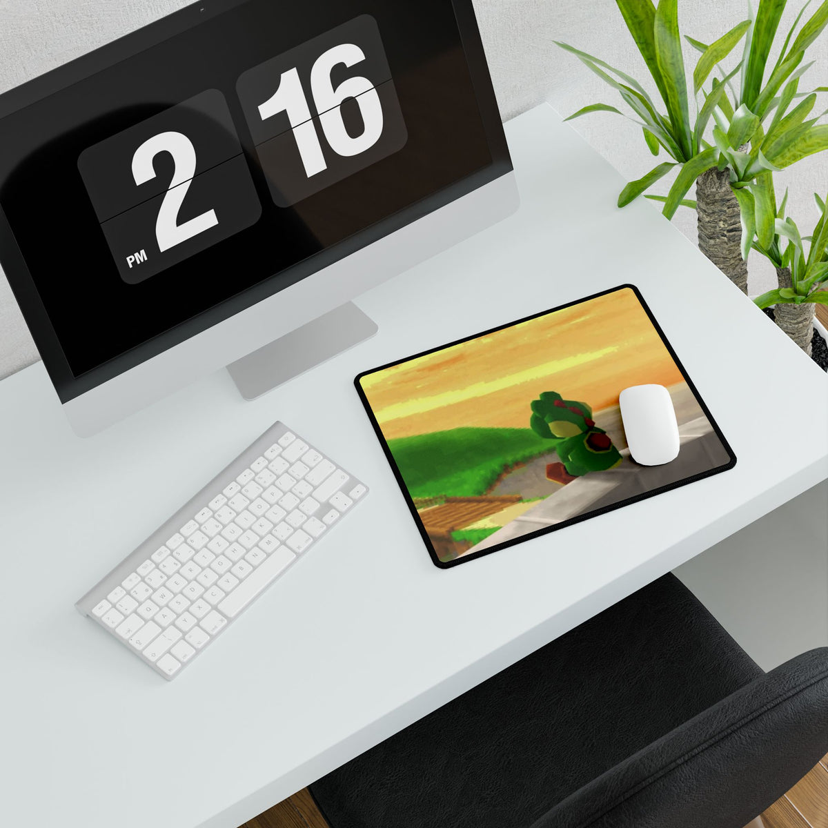 Sunset Yoshi Scene Desk Mat | Gaming Mouse Pad