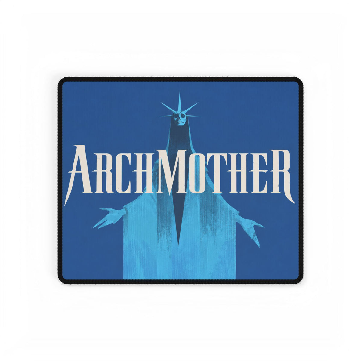 Deadlock Archmother Desk Mat, Blue Gothic Fantasy Mouse Pad, Non-Slip Gaming Desk Pad, Stitched Edges, 3 Sizes
