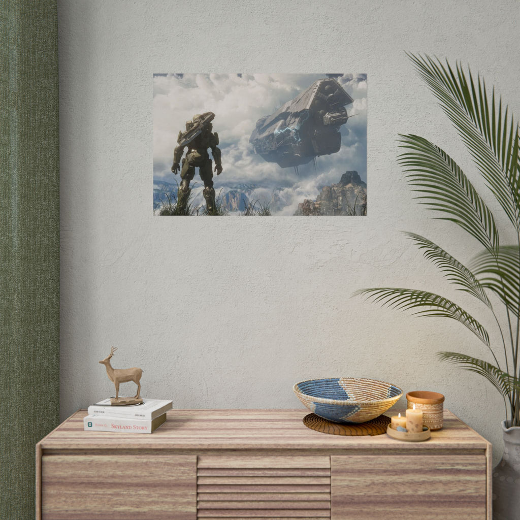 Halo Video Game Rolled Poster - Gamer Wall Decor, Artistic Print, Adventure Enthusiasts Gift, Office Artwork, Gaming Room Decoration