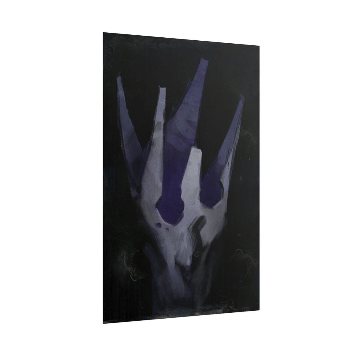 Disco Elysium Volition Poster, Moody Gaming Wall Art, Dark Indigo Giclée Print, Rolled Poster