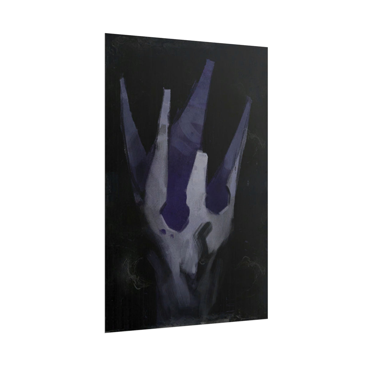 Disco Elysium Volition Poster, Moody Gaming Wall Art, Dark Indigo Giclée Print, Rolled Poster