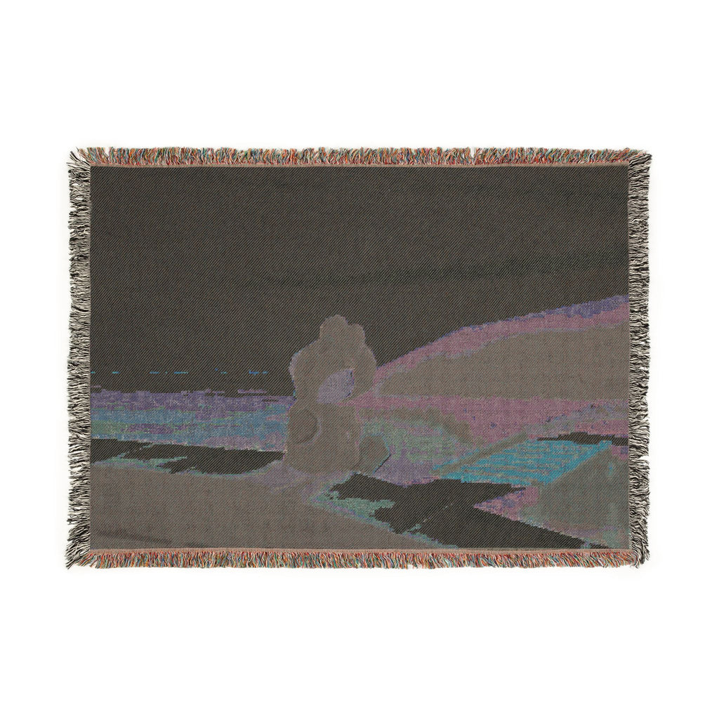 Yosh-i Coastal Sunset Scene Woven Blanket | Scenic Throw
