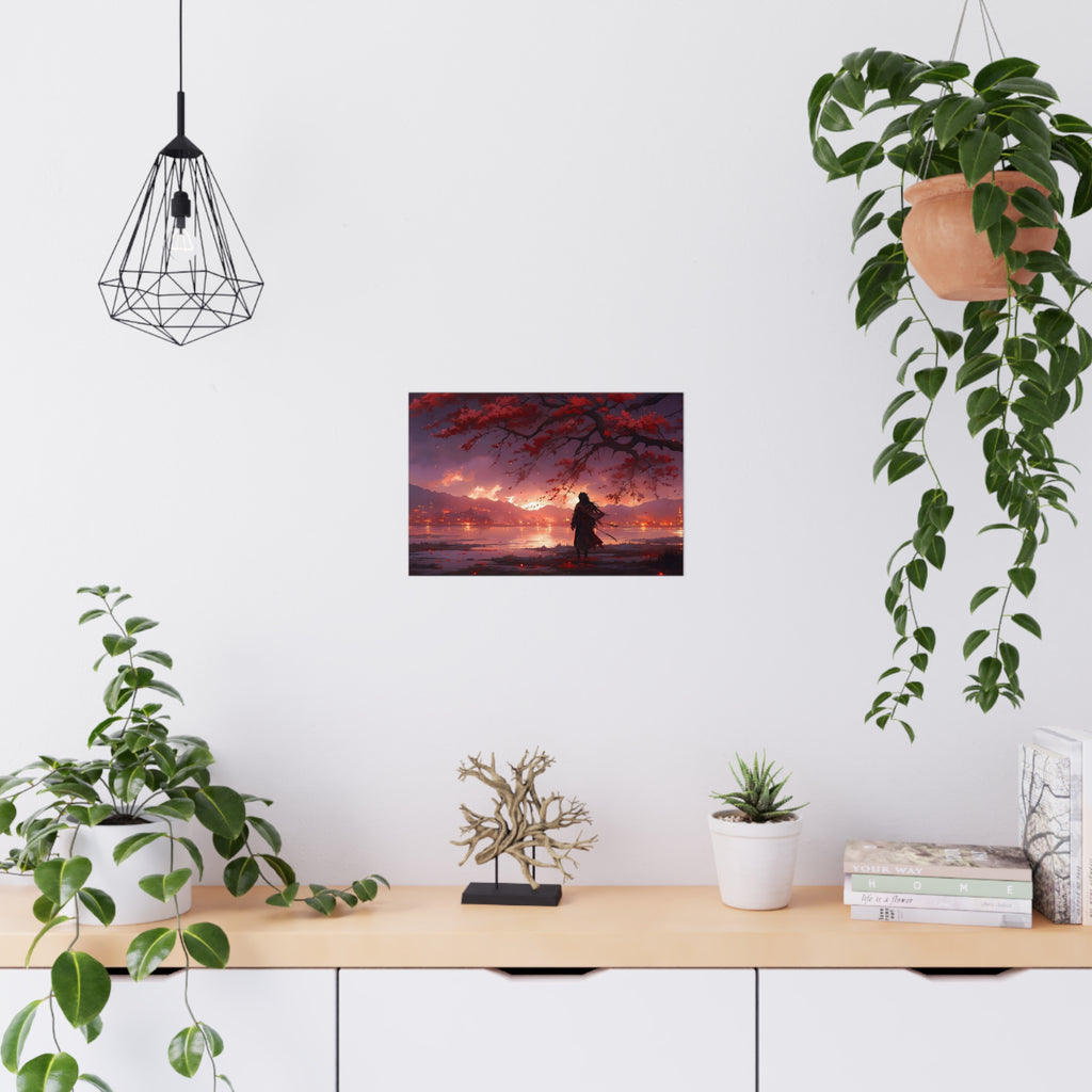 Reflections of a Fiery Sunset | Fine Art Matte & Photo Paper Wall Print